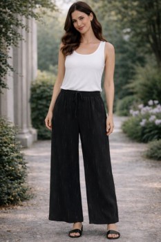PANTALONE CRNE - PRUGICA SITNA